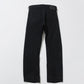 BLACK DENIM WAVING STRAIGHT JEANS