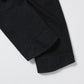 BLACK DENIM WAVING STRAIGHT JEANS